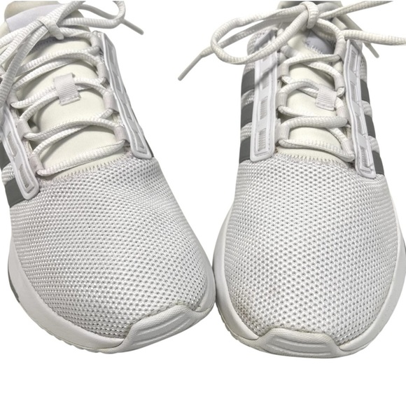Adidas Racer TR21 White Silver Athletic Running Cloudfoam Shoes Women’s 7 - Picture 6 of 12